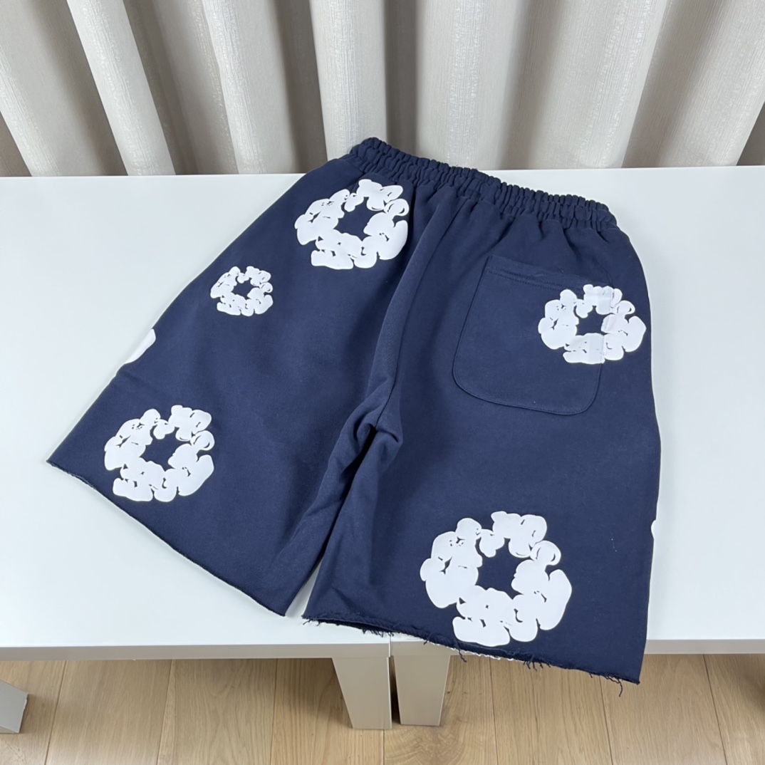Ready Made x Denim Tears Cotton Wreath Sweat Shorts - DopestKickz