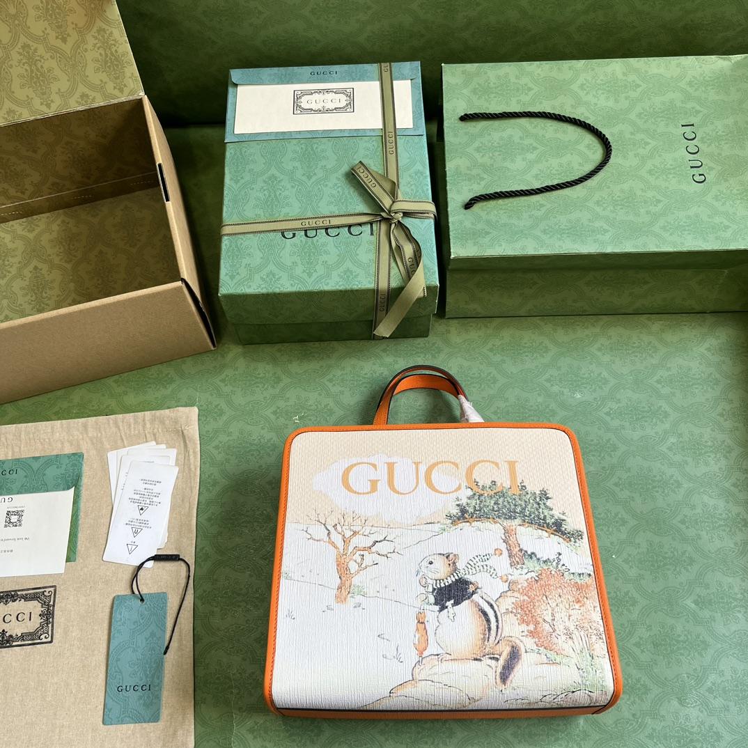 Gucci Children's Animal Print Tote Bag - DopestKickz