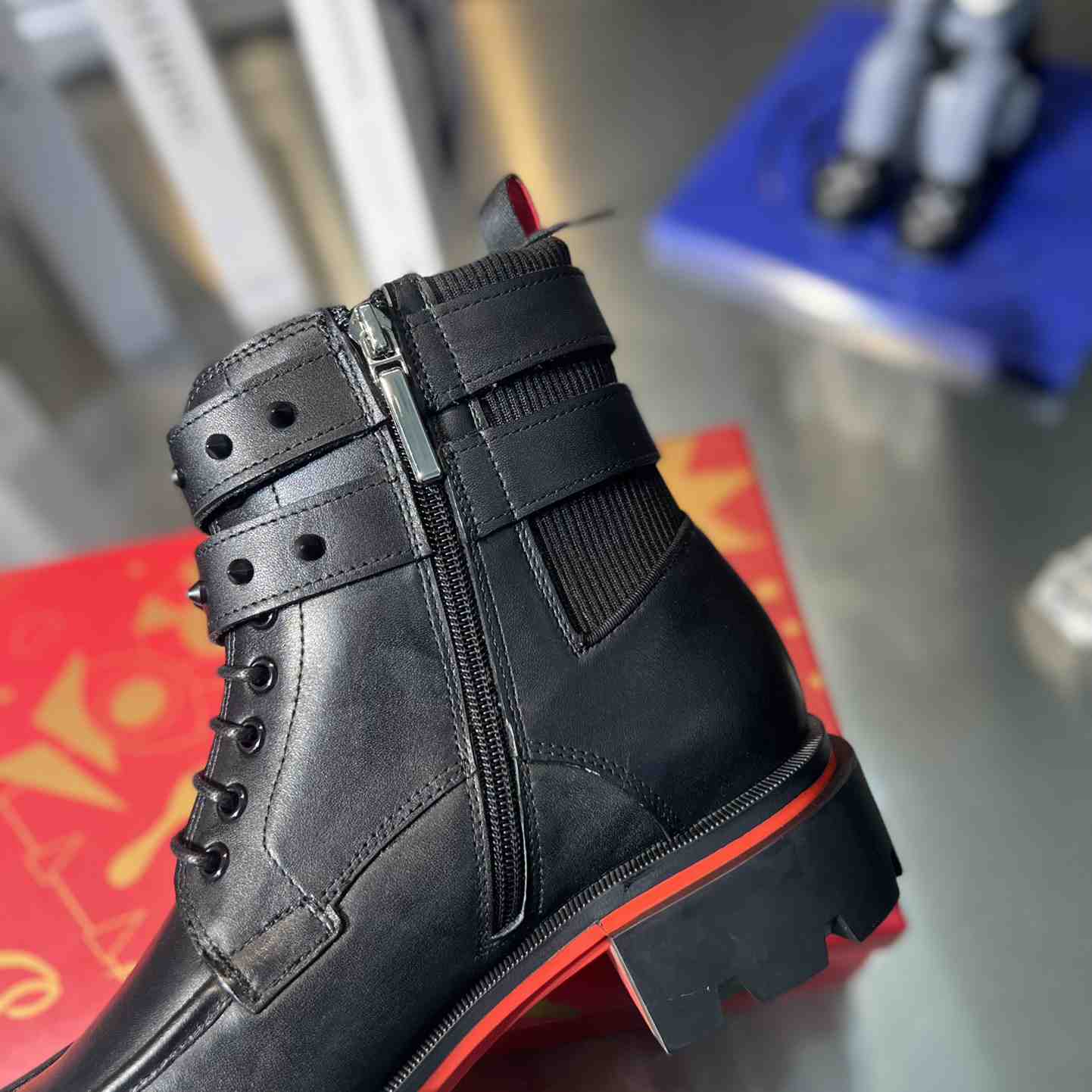 Christian Louboutin Our Fight Apron Toe Combat Boot - DopestKickz
