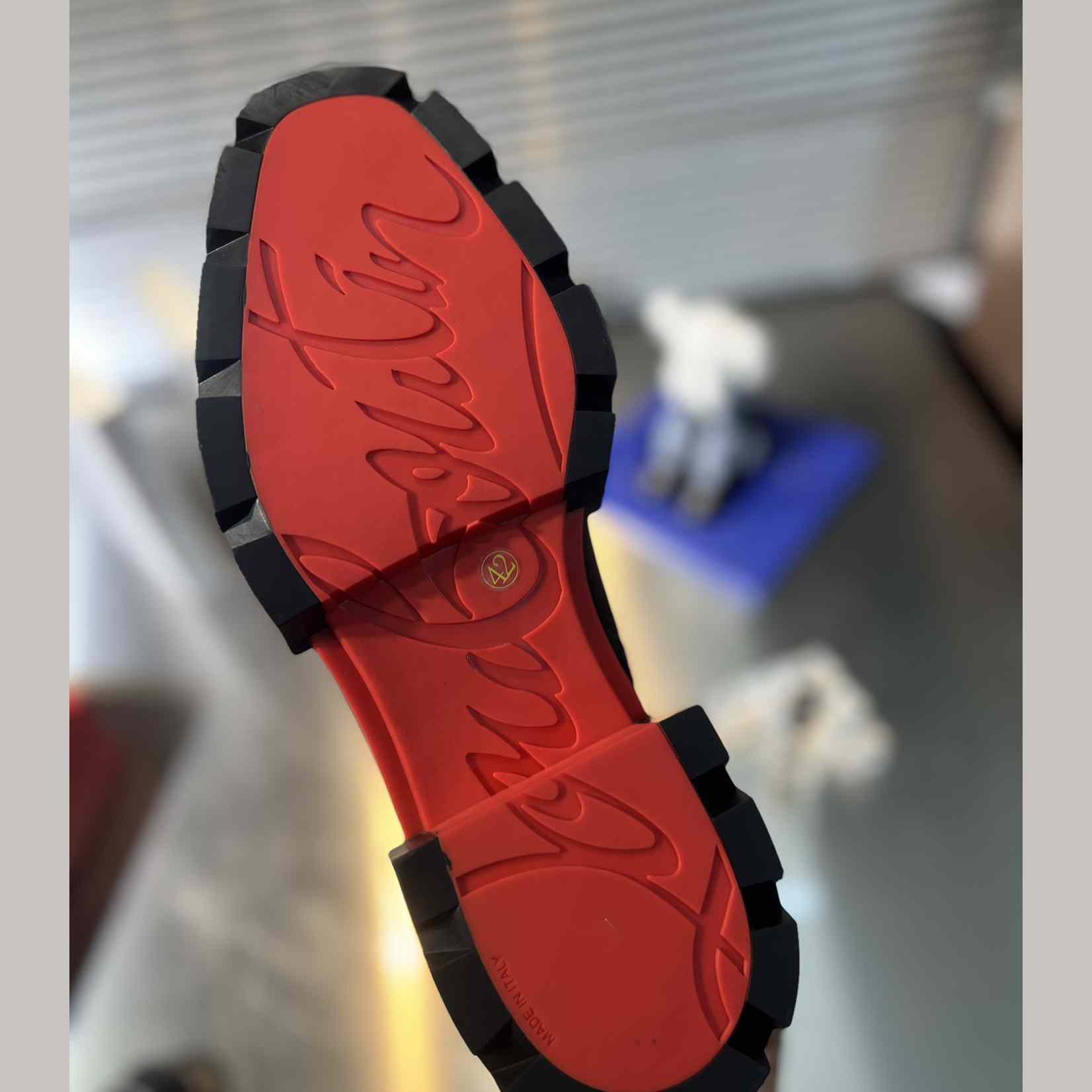 Christian Louboutin Our Fight Apron Toe Combat Boot - DopestKickz