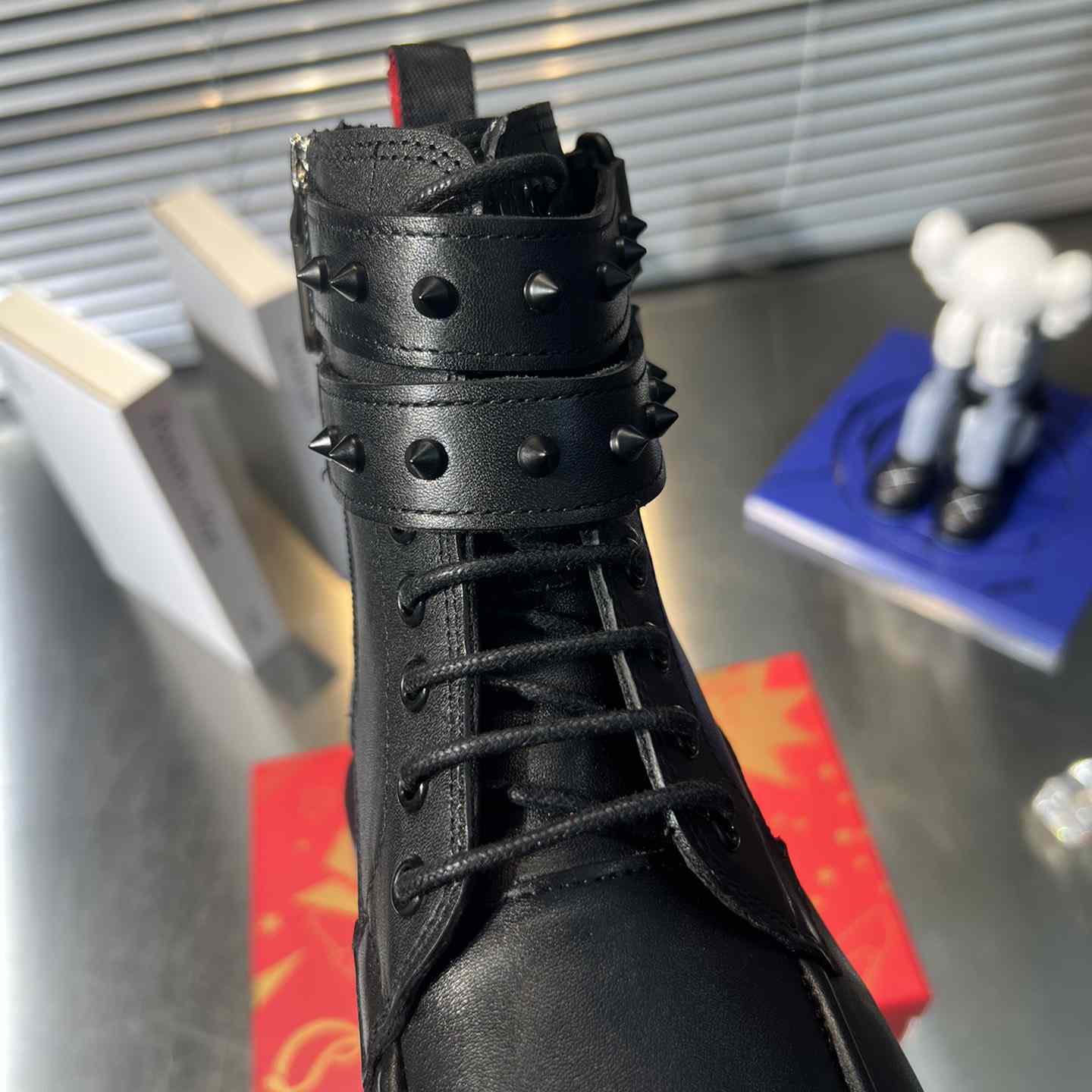 Christian Louboutin Our Fight Apron Toe Combat Boot - DopestKickz