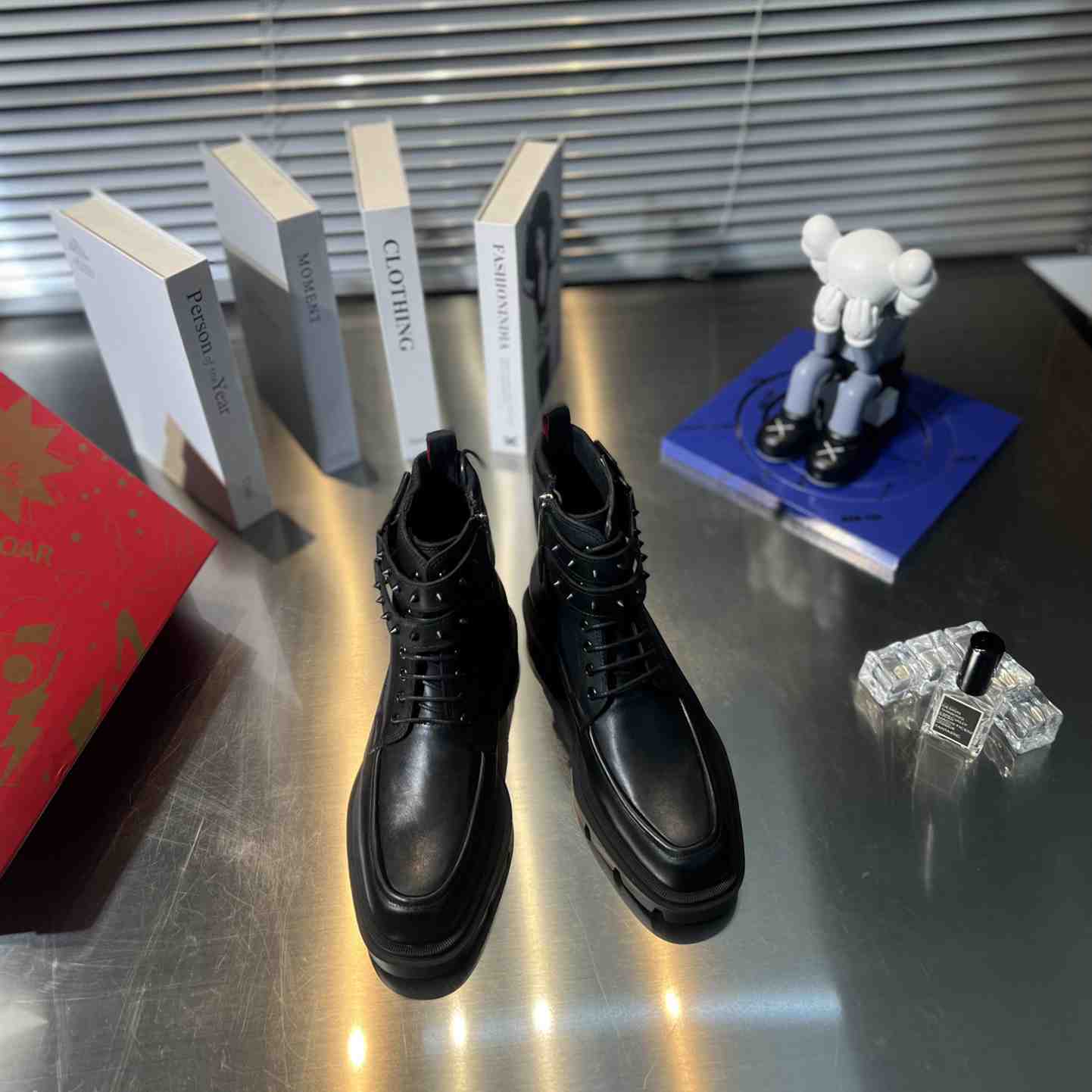 Christian Louboutin Our Fight Apron Toe Combat Boot - DopestKickz