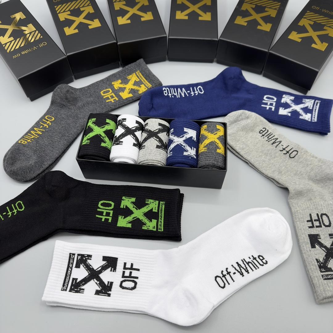 Off White Socks/Box - DopestKickz
