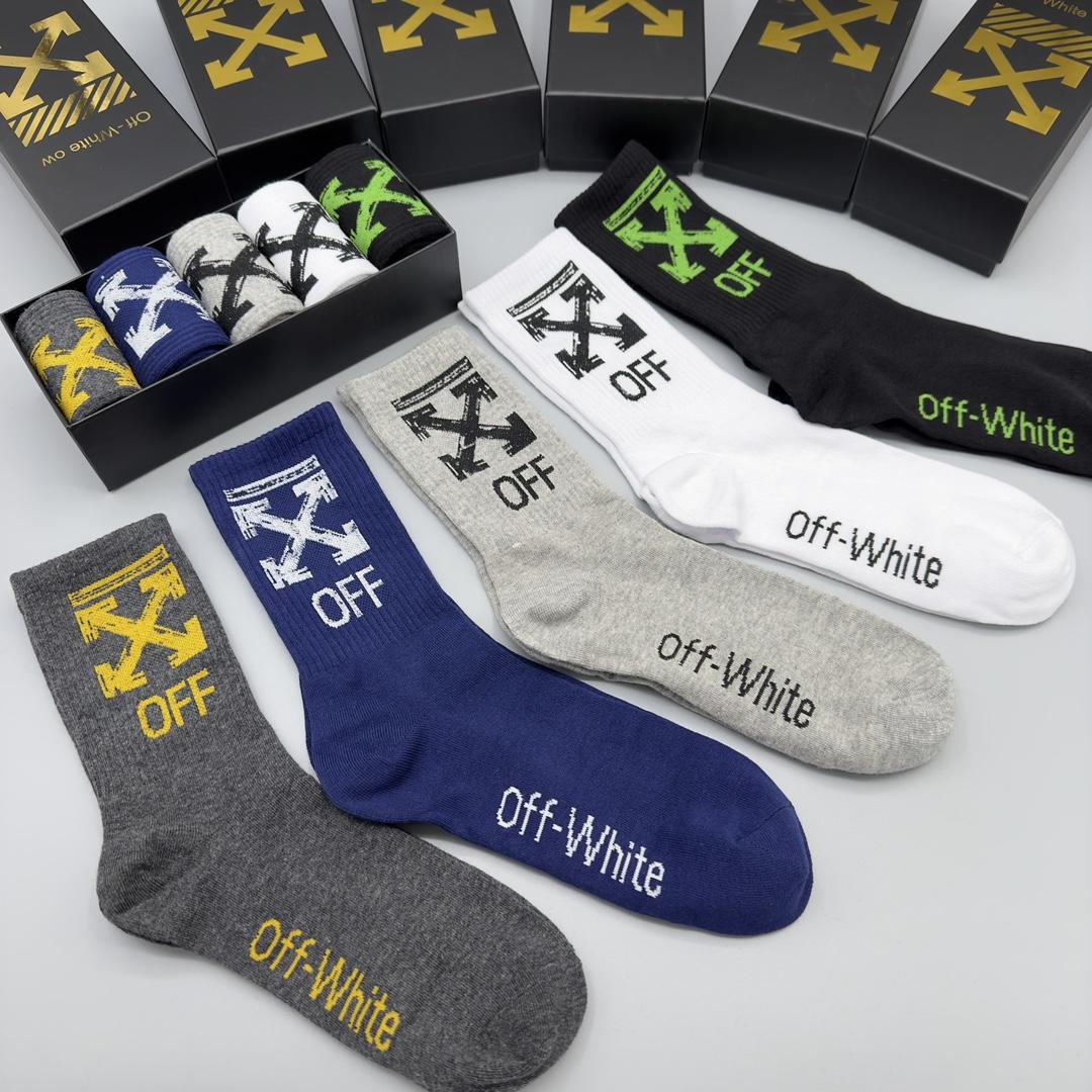 Off White Socks/Box - DopestKickz