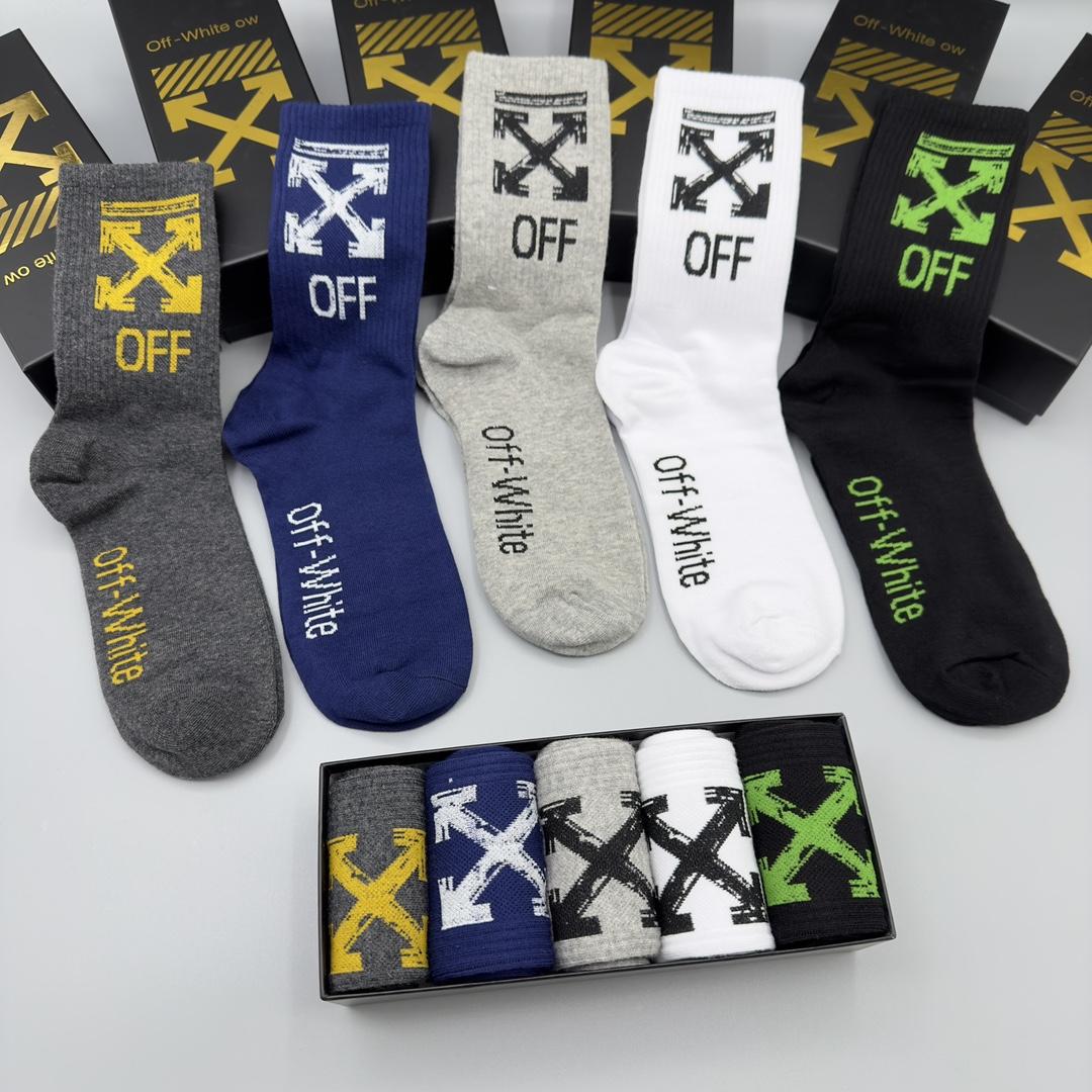 Off White Socks/Box - DopestKickz