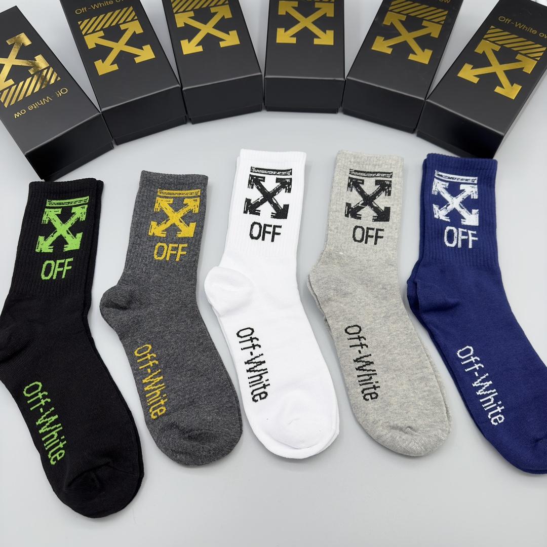 Off White Socks/Box - DopestKickz