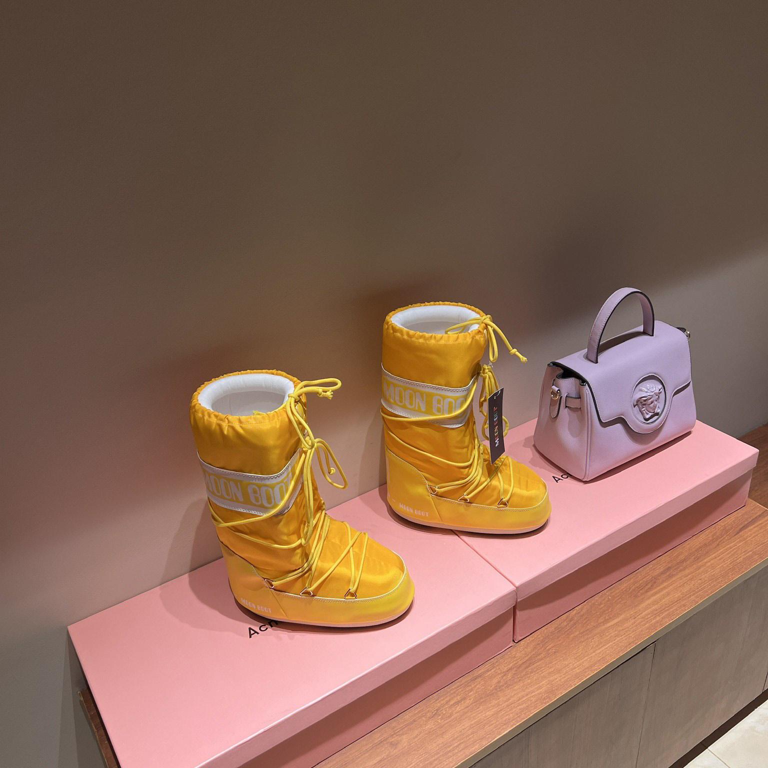 Moon Boot Icon Junior Khaki Nylon Boots - DopestKickz