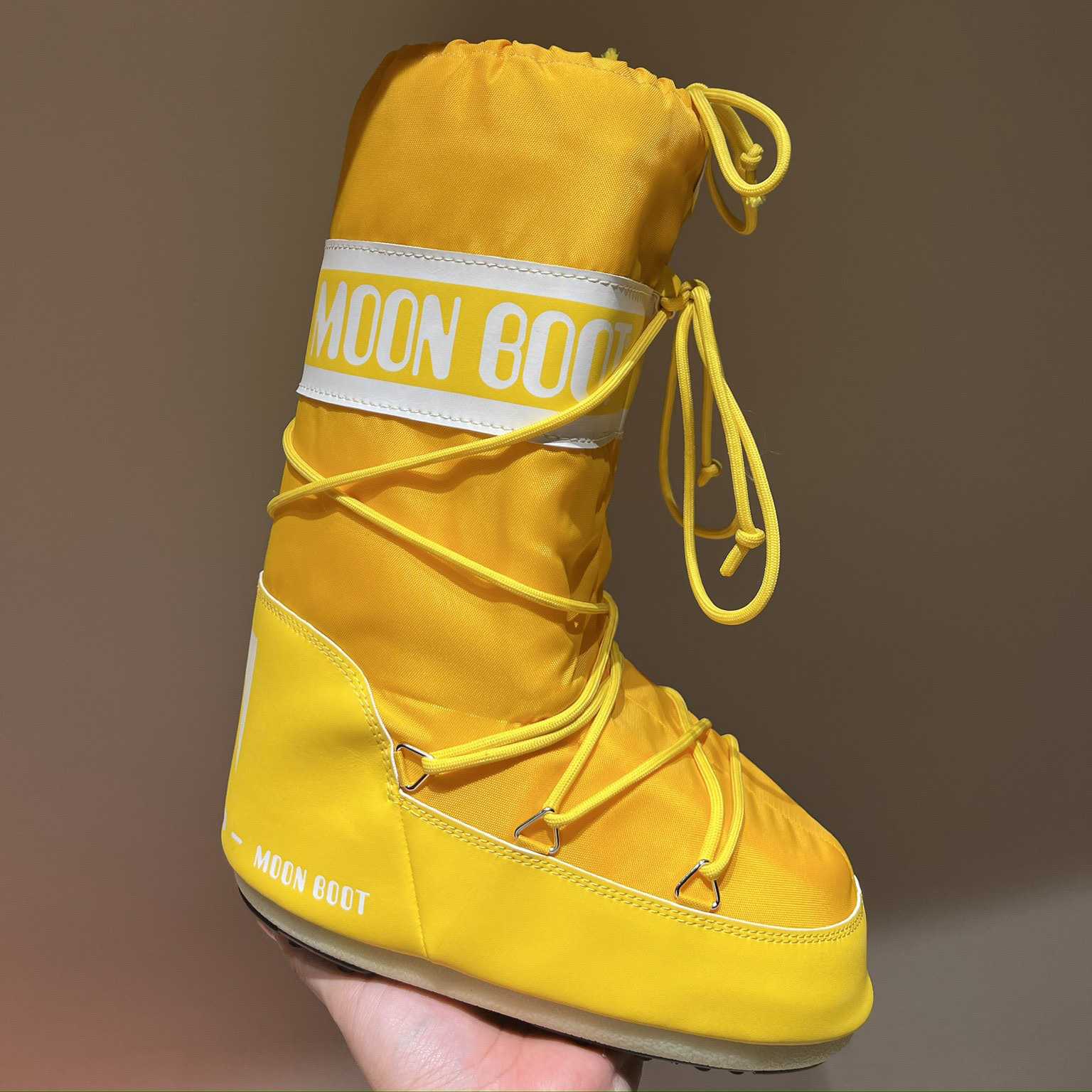 Moon Boot Icon Junior Khaki Nylon Boots - DopestKickz