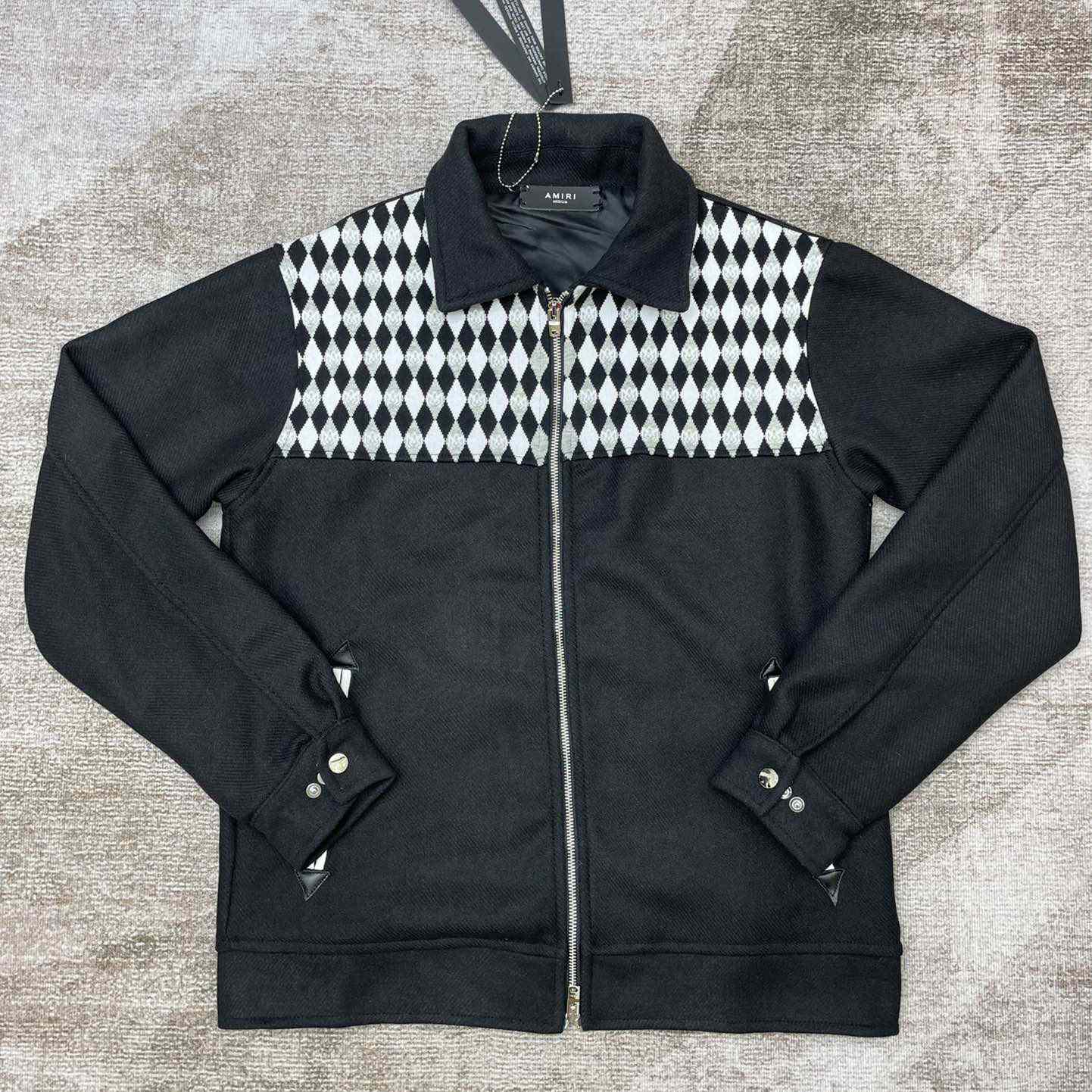 Amiri Diamond Embroidered Work Jacket - DopestKickz