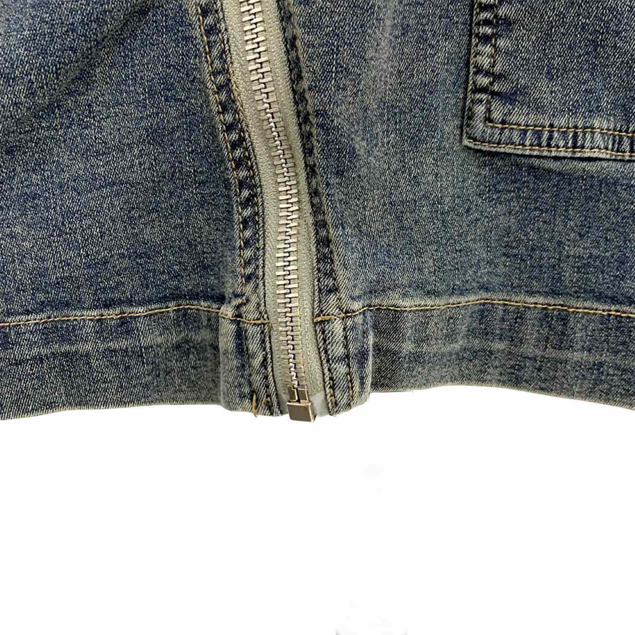 Rick Owens Dégradé denim mini skirt - DopestKickz