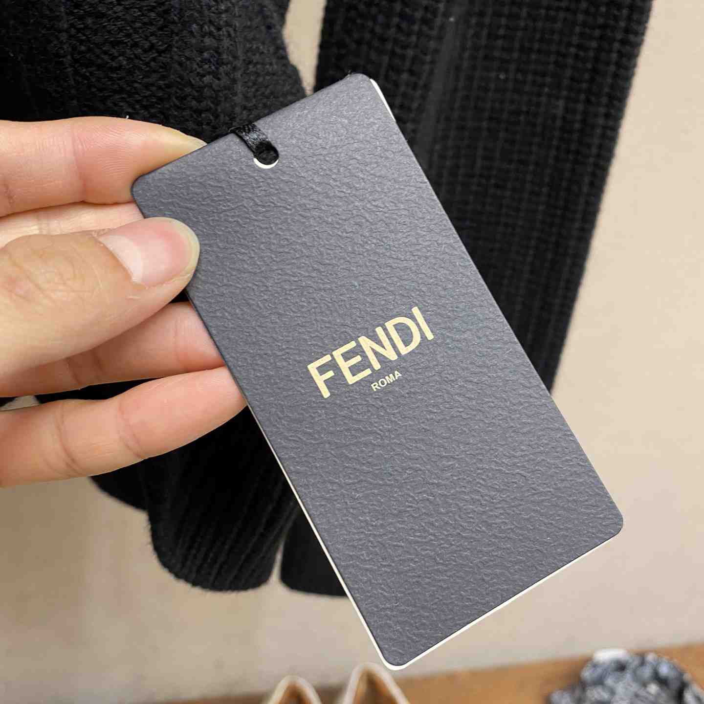 Fendi Black Wool Pullover - DopestKickz