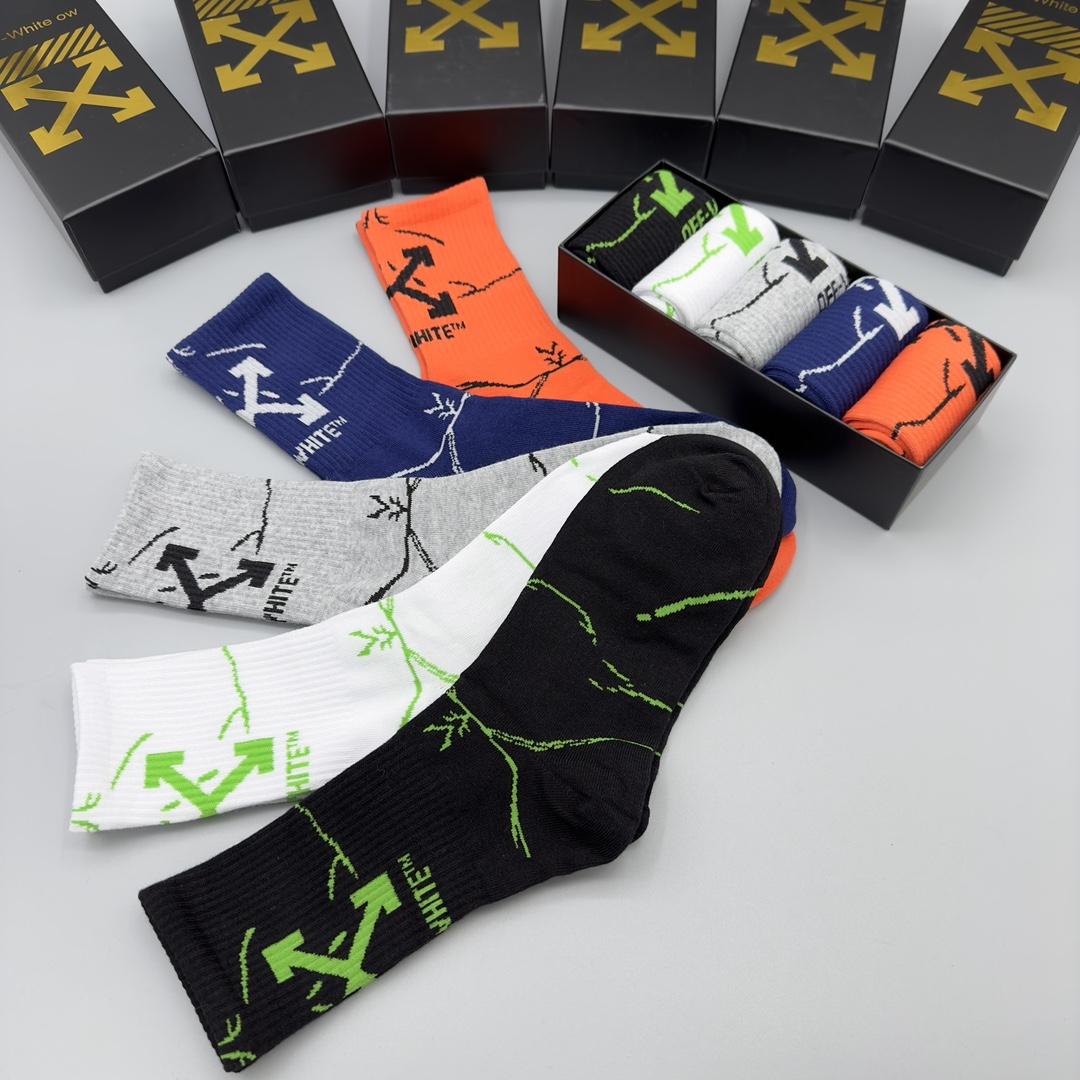 Off White Socks/Box - DopestKickz