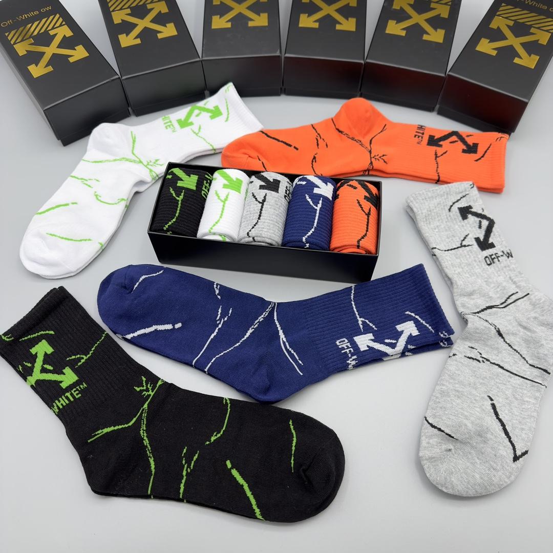 Off White Socks/Box - DopestKickz