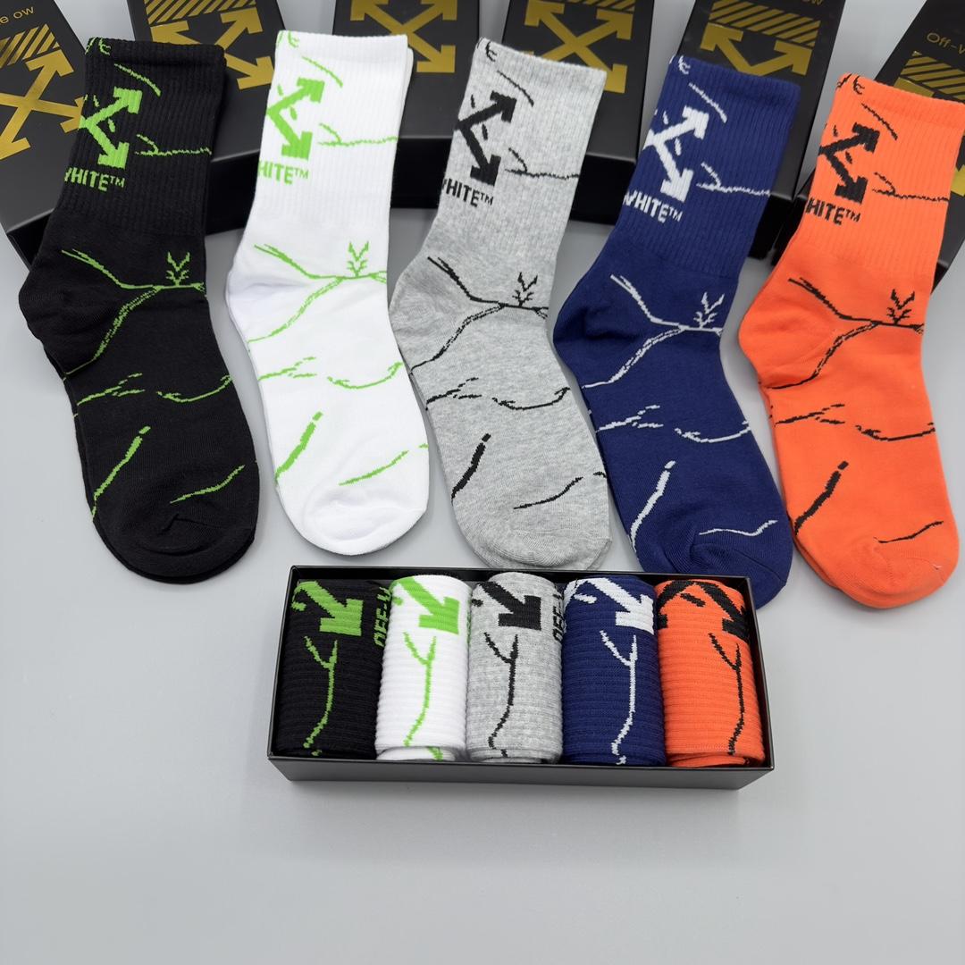 Off White Socks/Box - DopestKickz