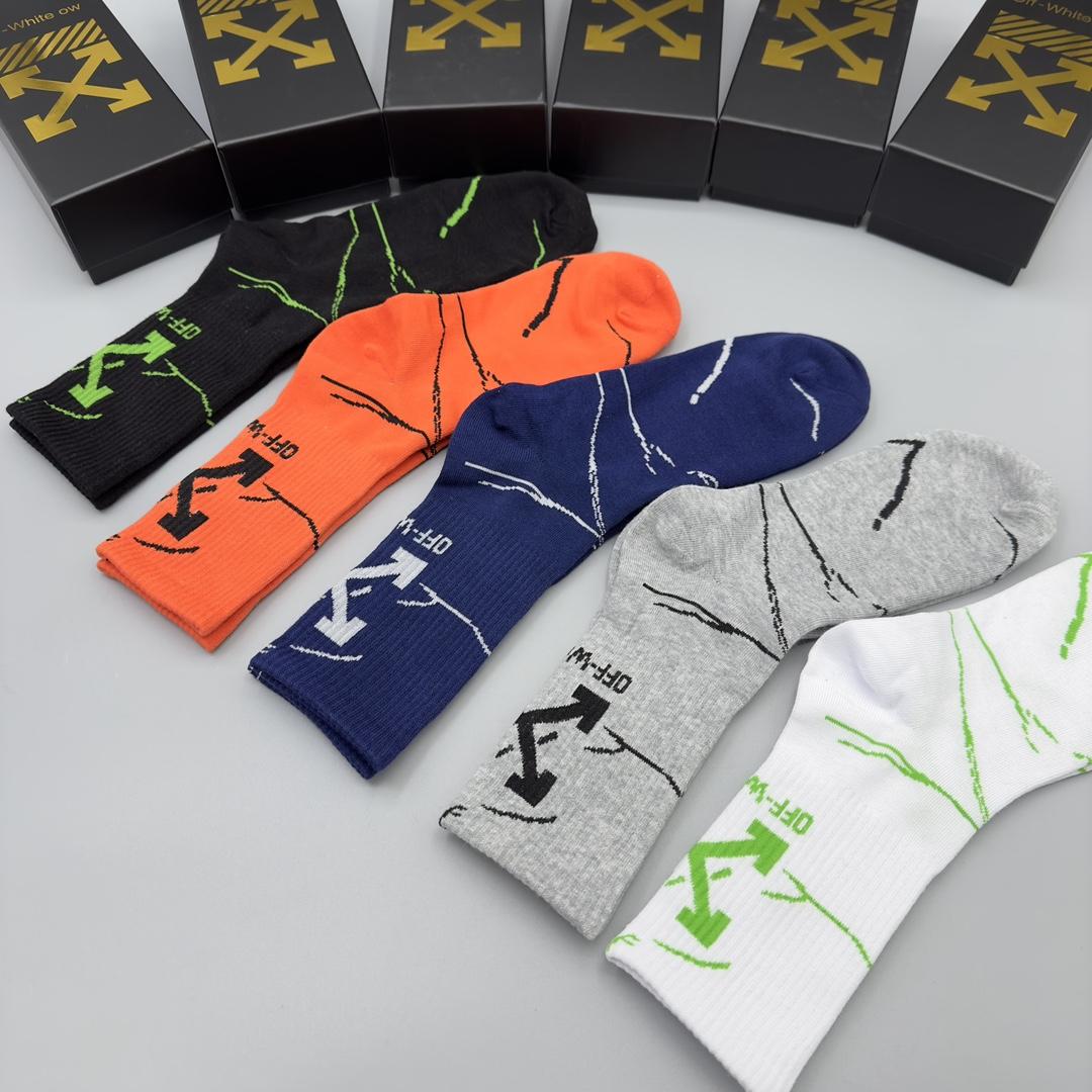 Off White Socks/Box - DopestKickz
