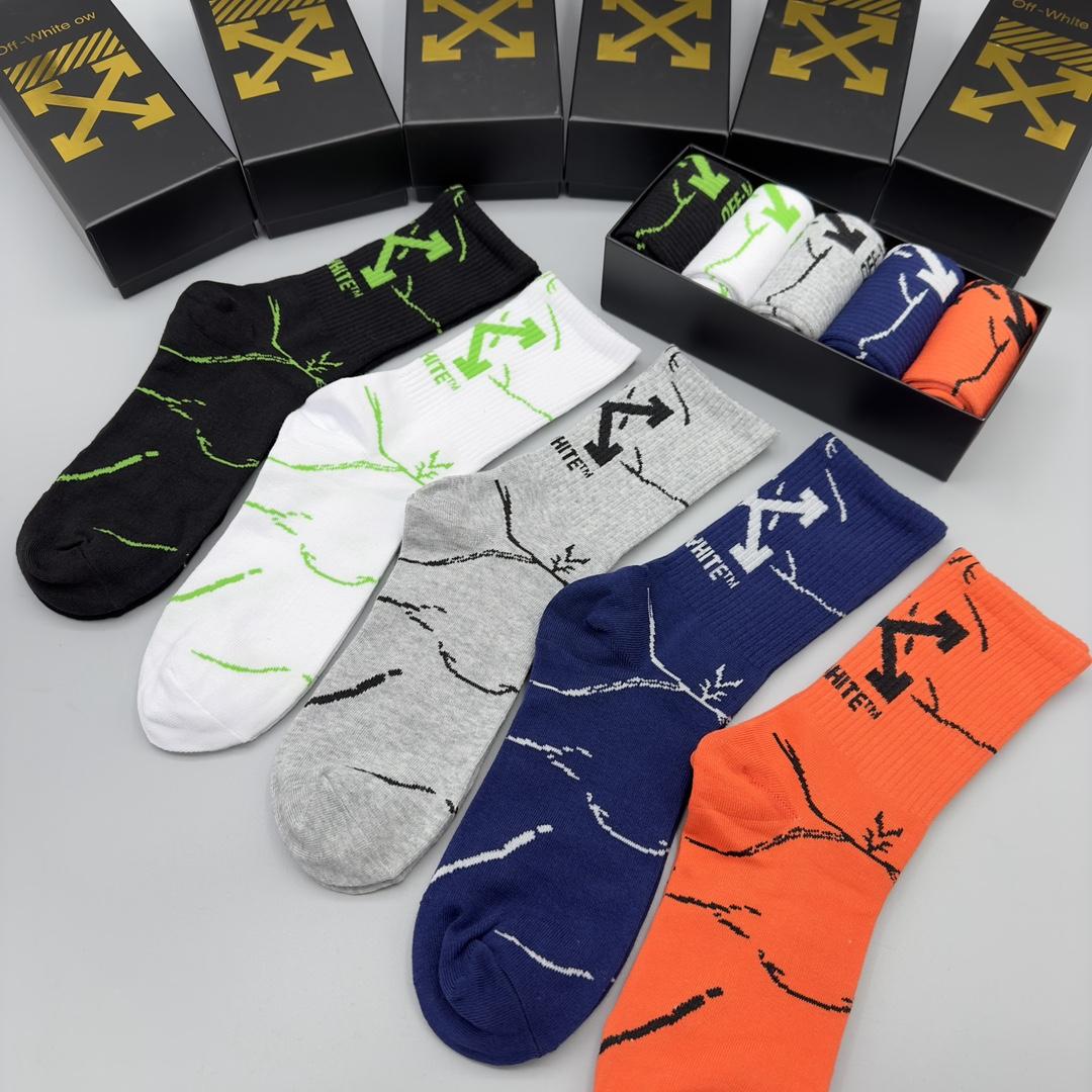 Off White Socks/Box - DopestKickz