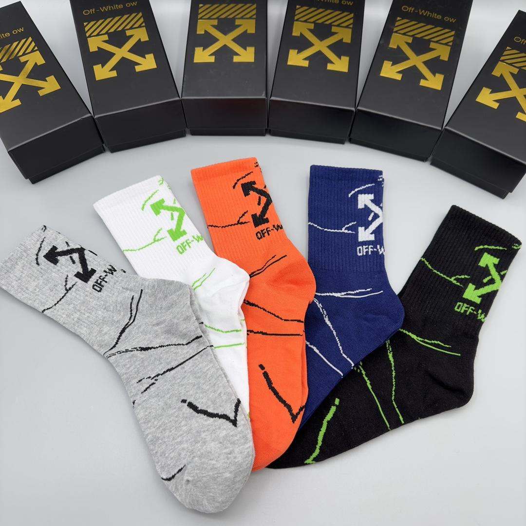 Off White Socks/Box - DopestKickz