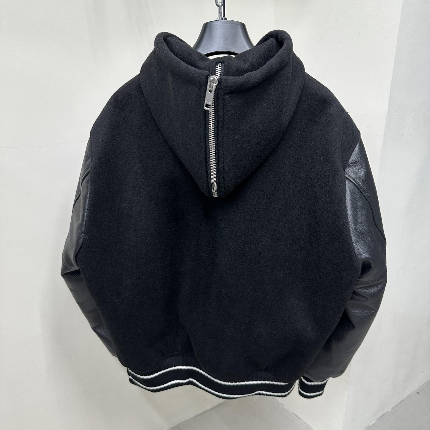 Givenchy Raised-logo Hooded Varsity Jacket - DopestKickz