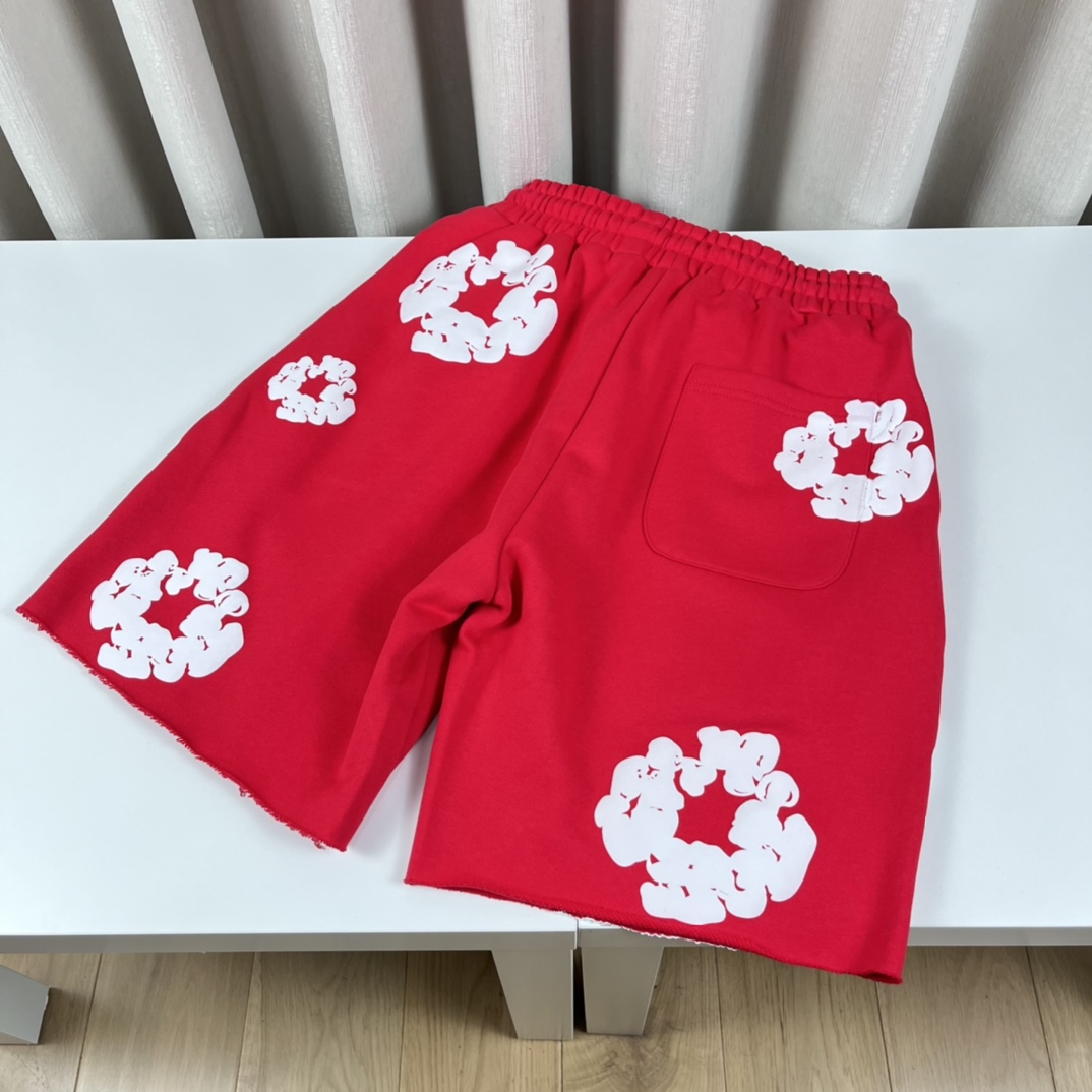 Ready Made x Denim Tears Cotton Wreath Sweat Shorts - DopestKickz