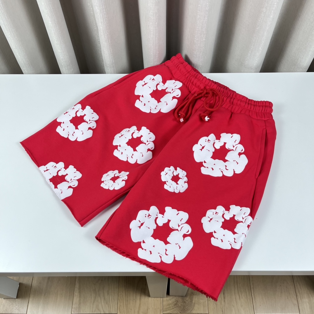Ready Made x Denim Tears Cotton Wreath Sweat Shorts - DopestKickz