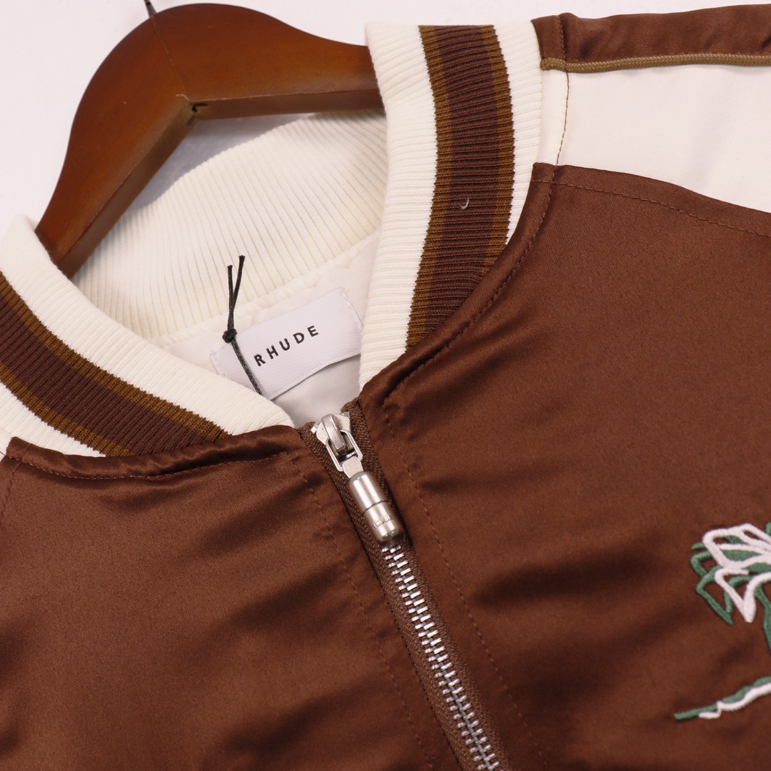 Rhude Souvenier Jacket In Brown - DopestKickz