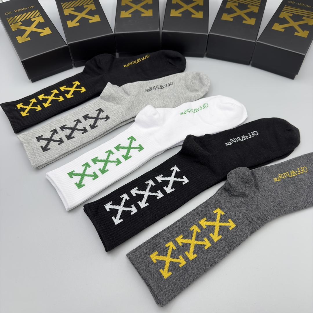Off White Socks/Box - DopestKickz