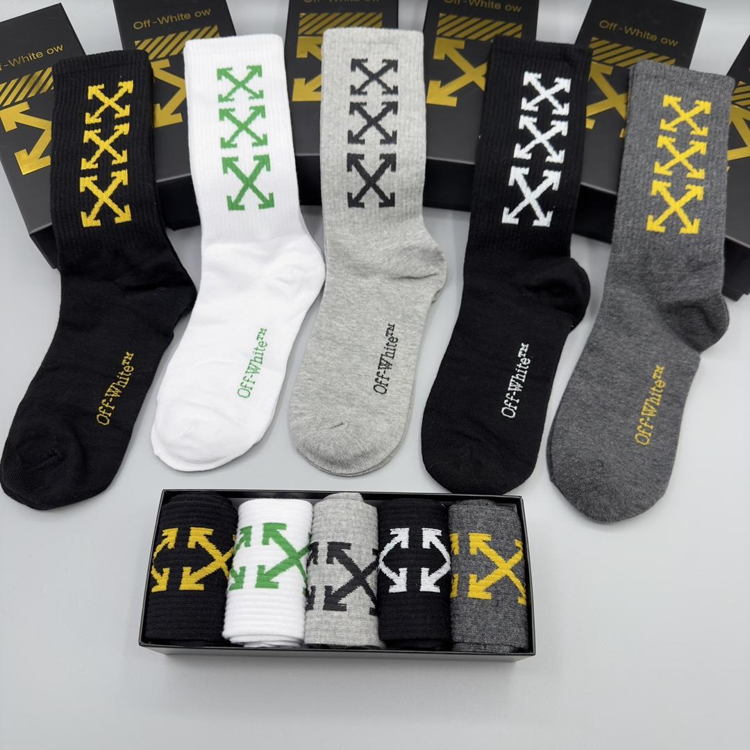 Off White Socks/Box - DopestKickz