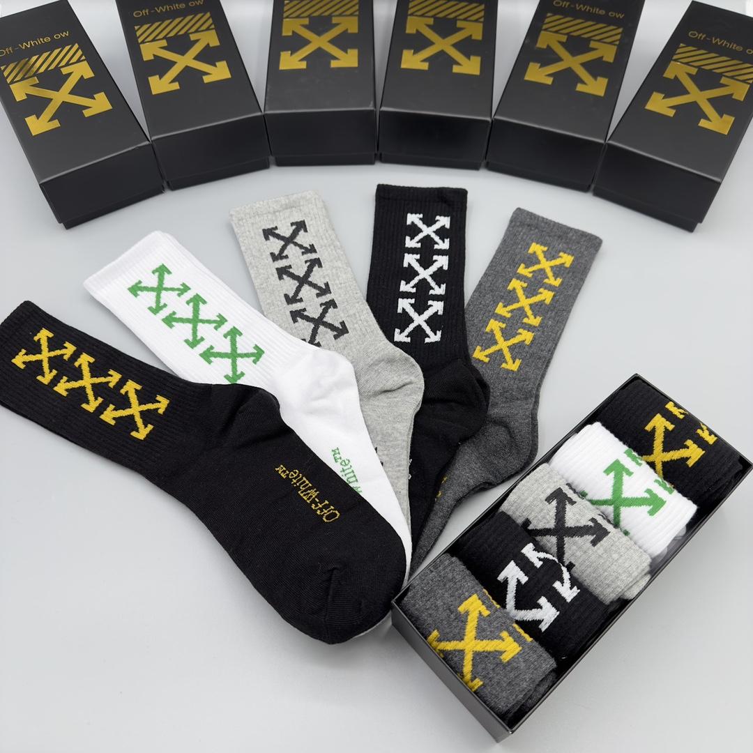 Off White Socks/Box - DopestKickz