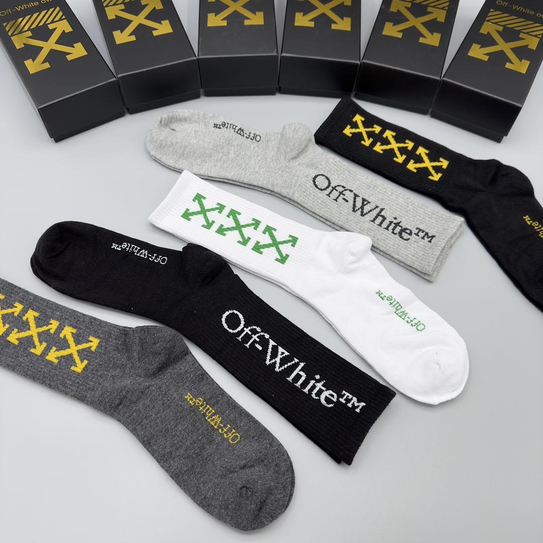 Off White Socks/Box - DopestKickz