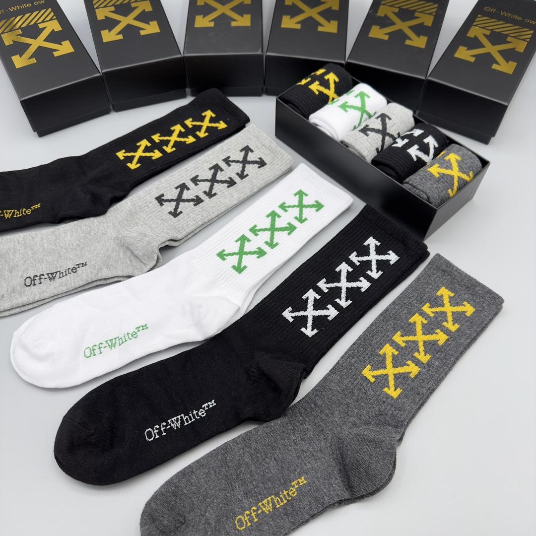 Off White Socks/Box - DopestKickz