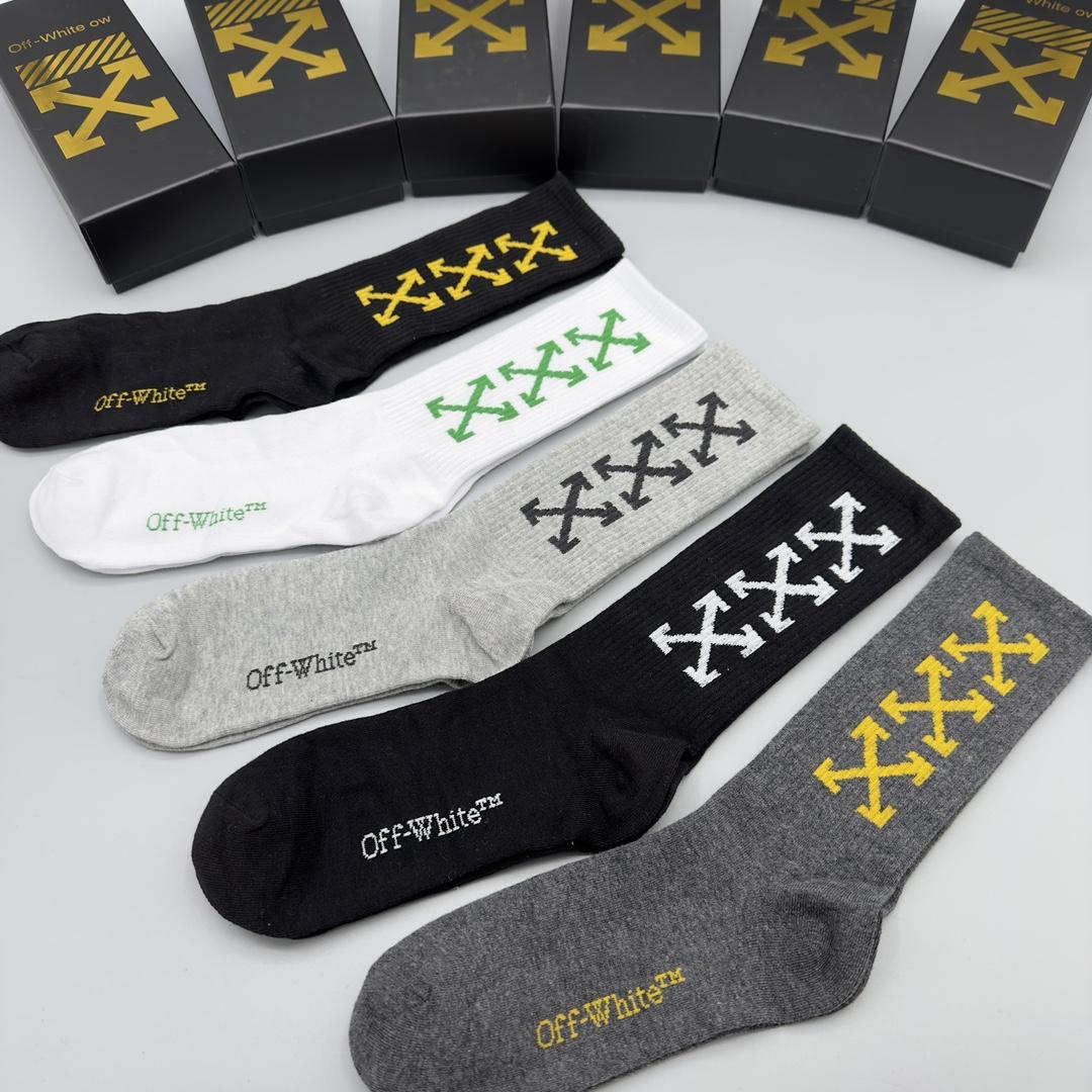 Off White Socks/Box - DopestKickz