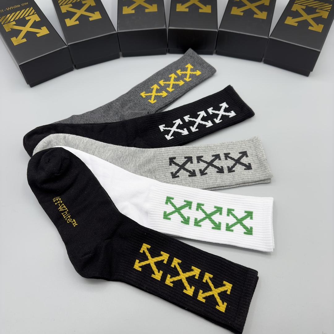 Off White Socks/Box - DopestKickz