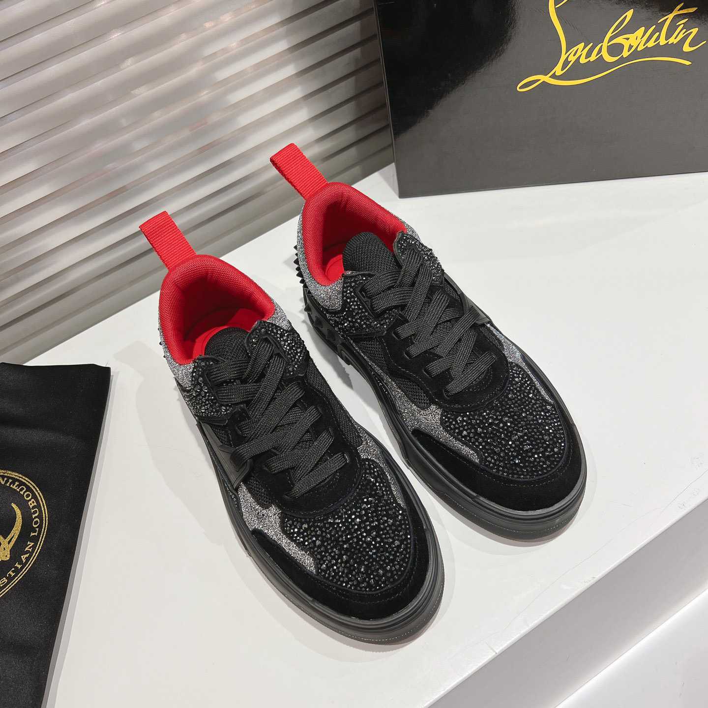 Christian Louboutin Astroloubi Strass Sneakers - DopestKickz