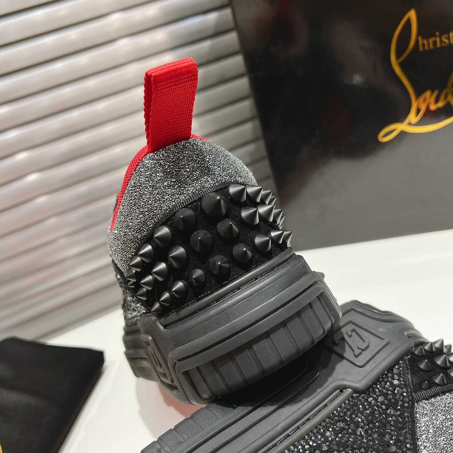 Christian Louboutin Astroloubi Strass Sneakers - DopestKickz