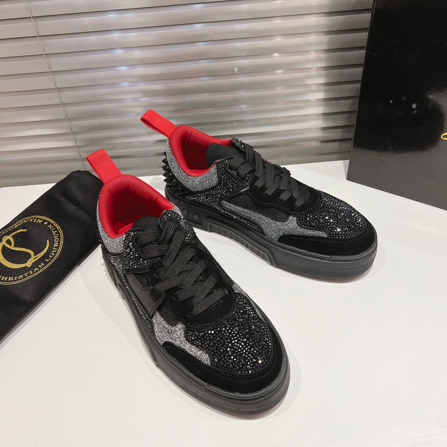 Christian Louboutin Astroloubi Strass Sneakers - DopestKickz