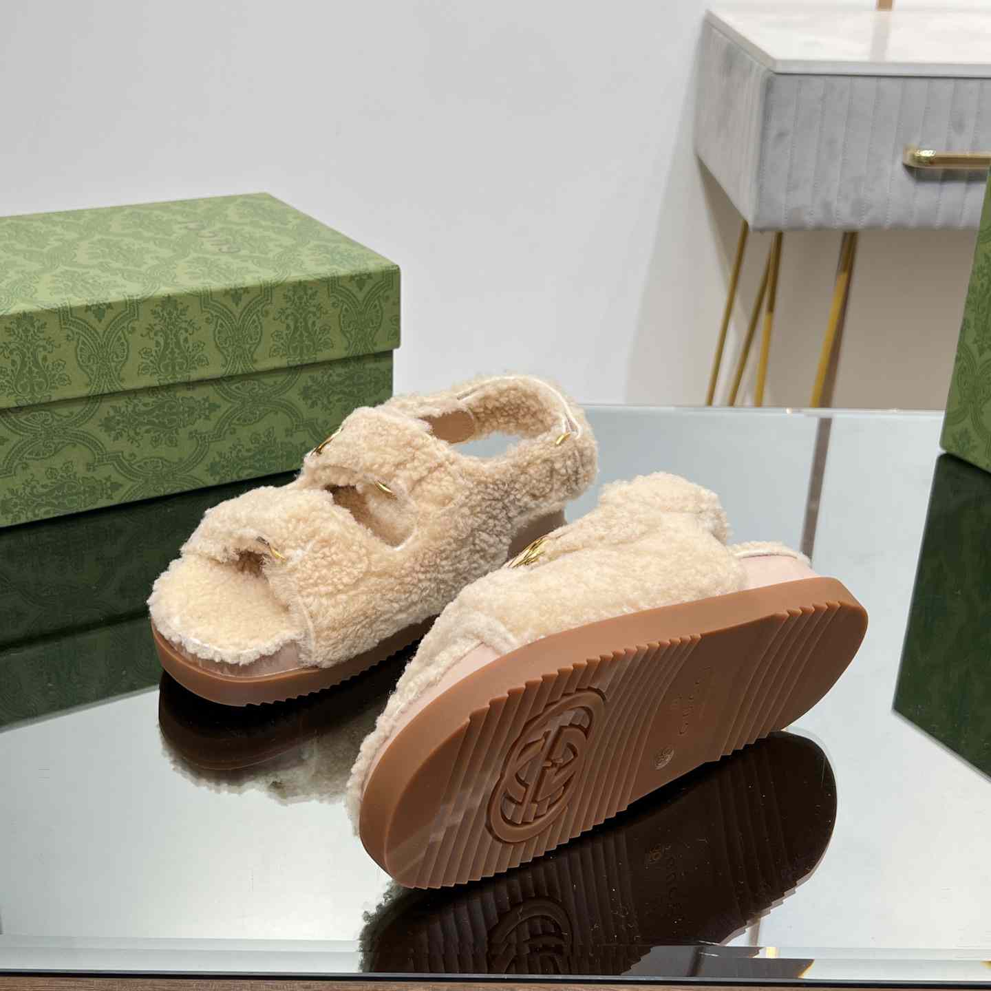 Gucci Women's Double G Sandals - DopestKickz