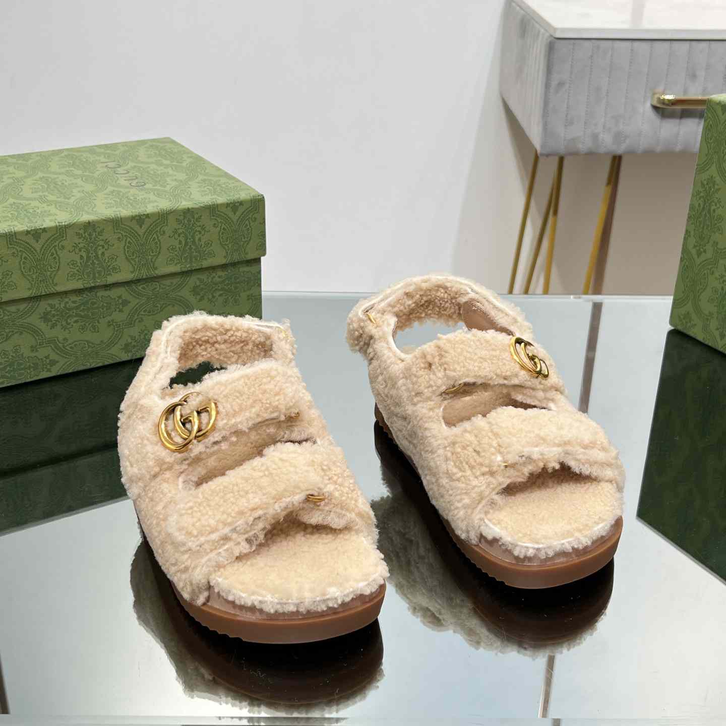Gucci Women's Double G Sandals - DopestKickz