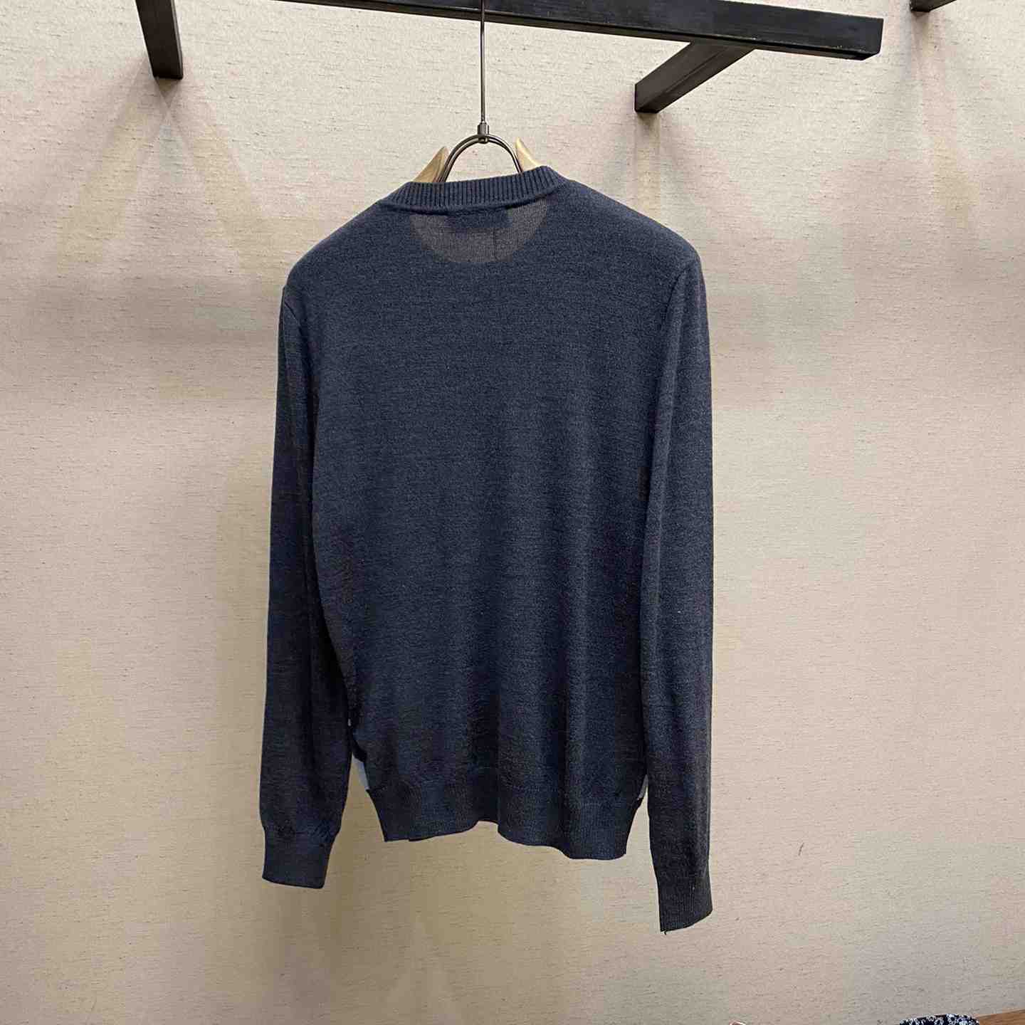 Fendi Gray Wool Sweater - DopestKickz