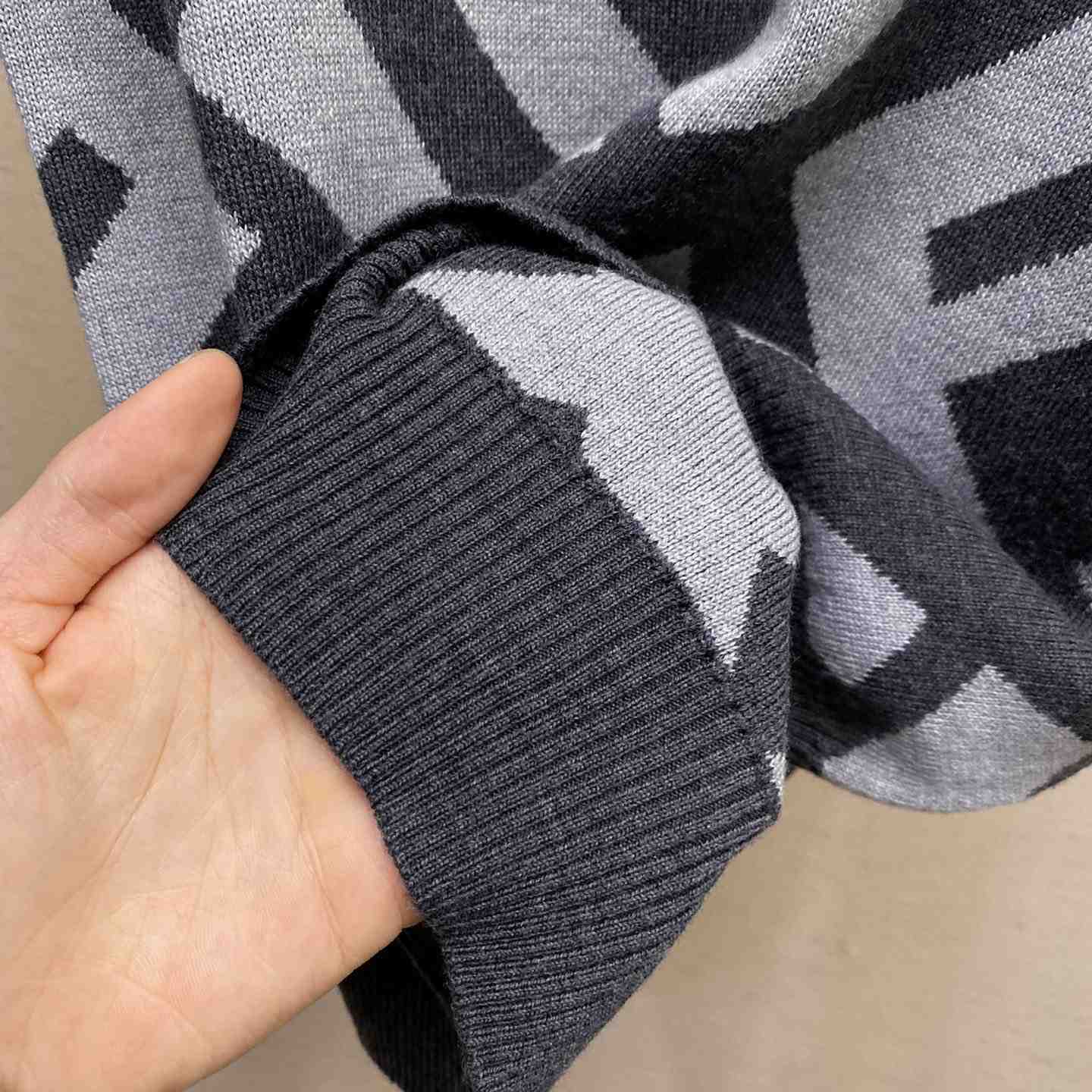 Fendi Gray Wool Sweater - DopestKickz