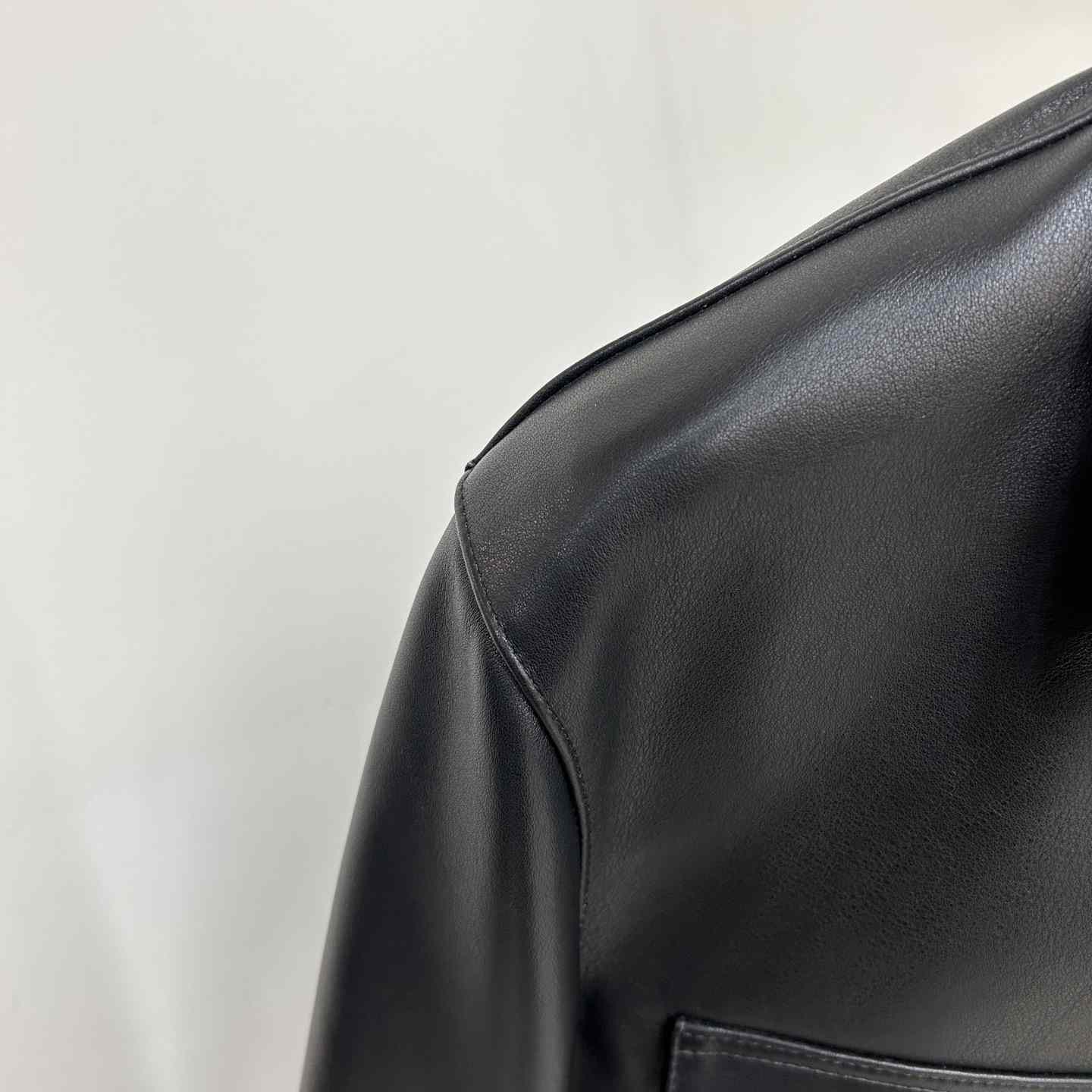 Chrome Heart Leather Patched Leather Jacket - DopestKickz