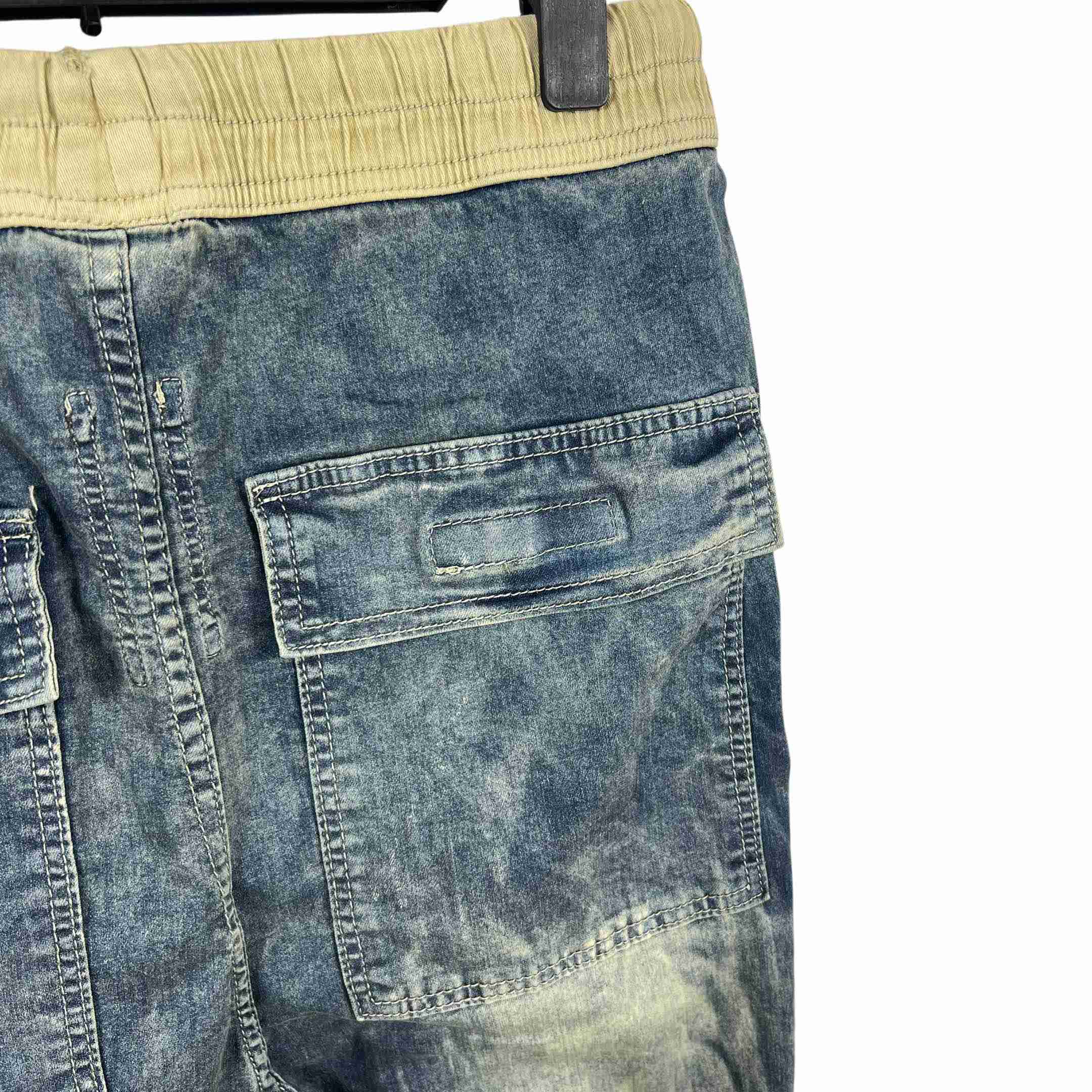 Rick Owens Hustler Denim Pusher Pants - DopestKickz