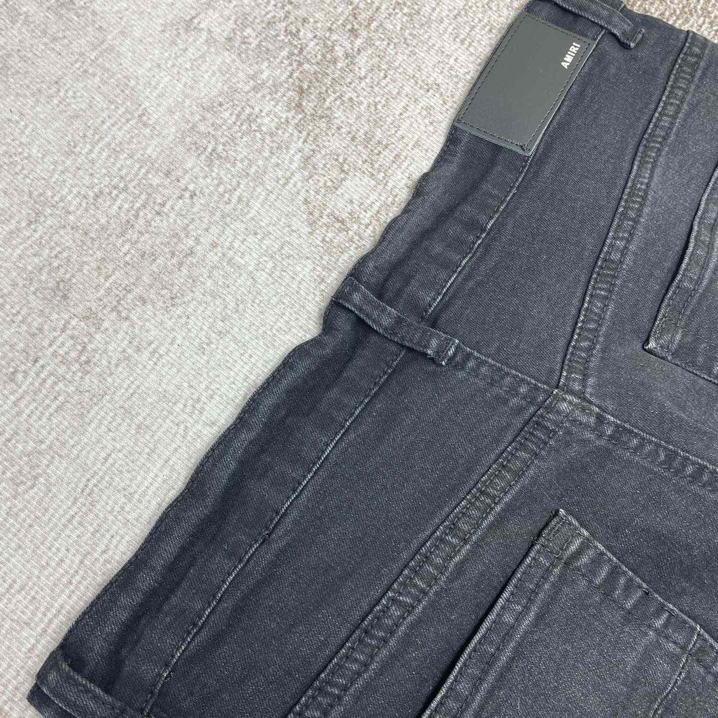 Amiri Black Appliqué Jeans   0079 - DopestKickz