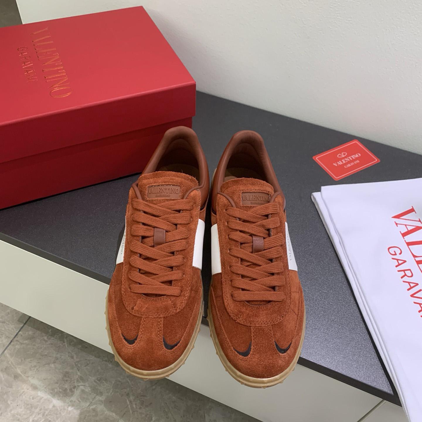 Valenti Upvillage Low Top Sneaker In Split Leather And Calfskin Nappa Leather - DopestKickz