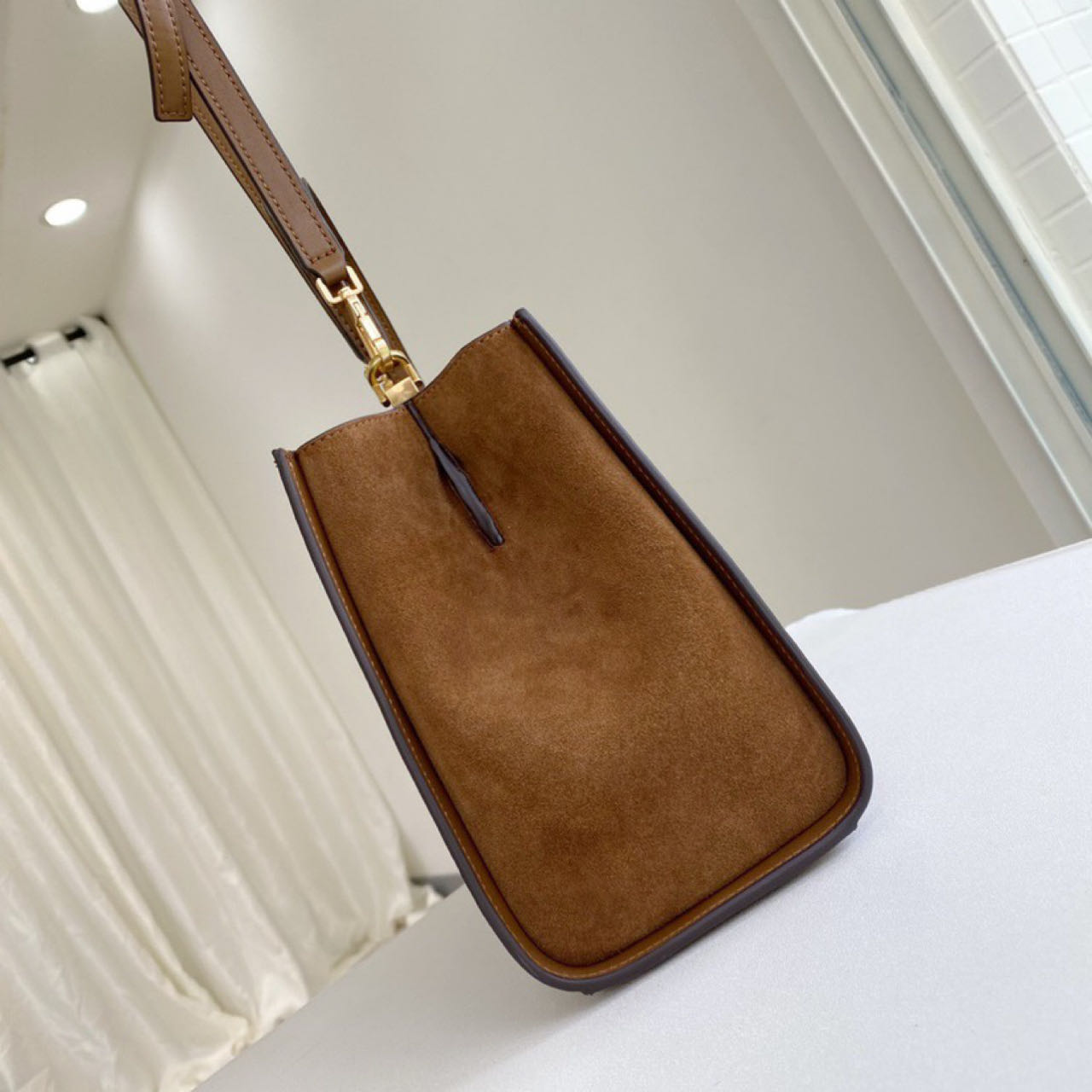 ToryBurch Eleanor Leather Tote Bag   32-22-12cm - DopestKickz