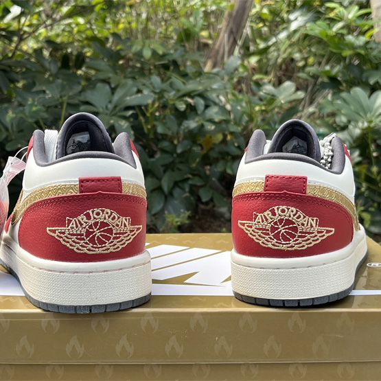  Air Jordan 1 Low SE “Year of the Dragon” Sneaker   FJ5735-100 - DopestKickz