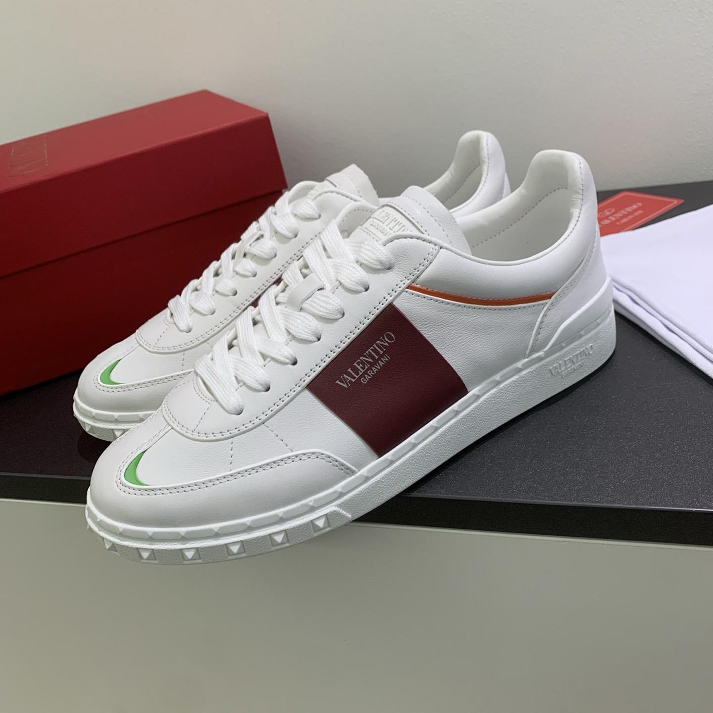 Valenti Upvillage Low Top Sneaker In Split Leather And Calfskin Nappa Leather - DopestKickz