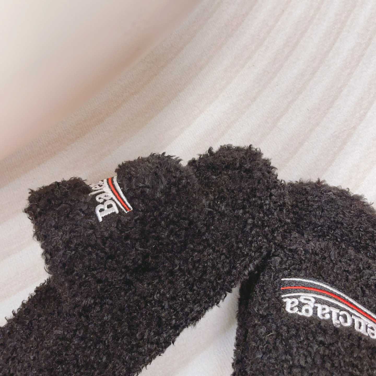 Balenciaga Furry Platform Sandal In Black - DopestKickz