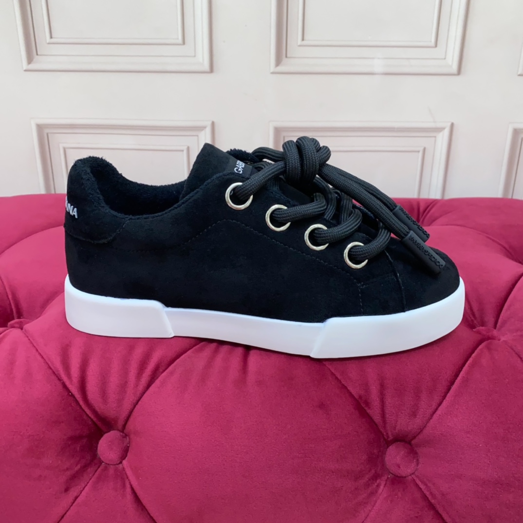 Dolce & Gabbana Fabric Portofino Sneakers - DopestKickz