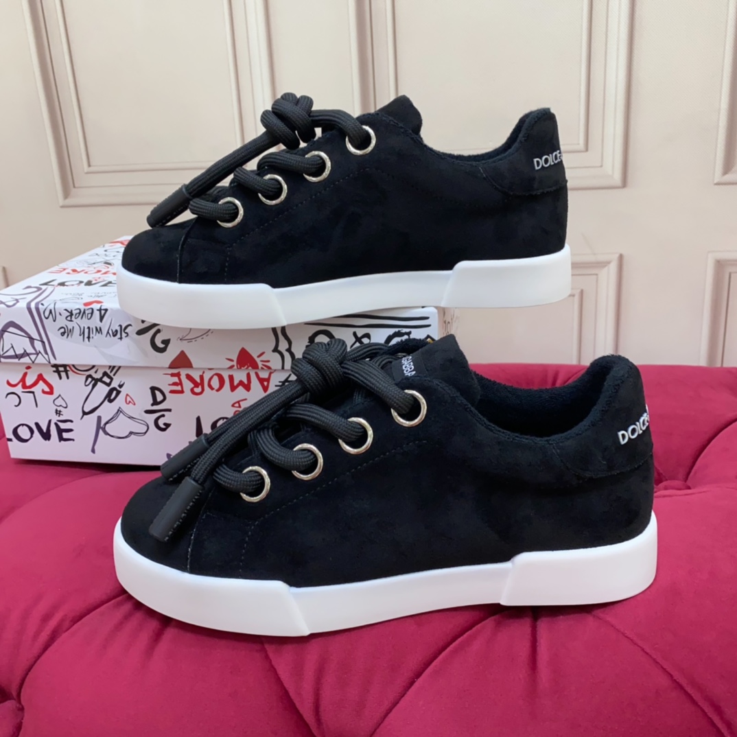 Dolce & Gabbana Fabric Portofino Sneakers - DopestKickz
