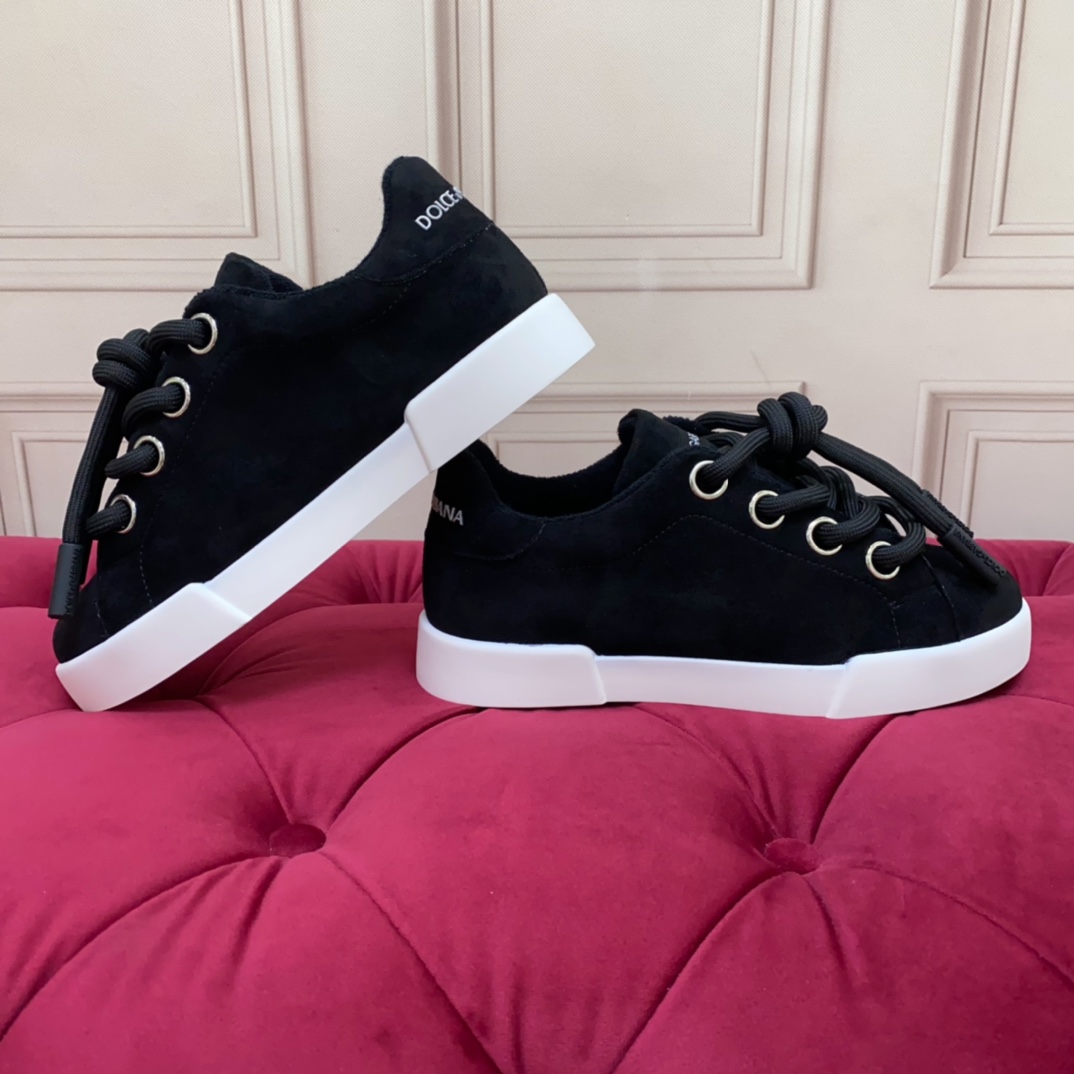 Dolce & Gabbana Fabric Portofino Sneakers - DopestKickz